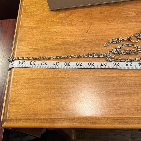 Vintage Silver Tone Scalloped Chain Link Filigree Belt Adjustable - Picture 14 of 14